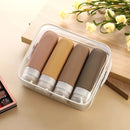 Frascos de Silicone para Viagem - Kit com 4  –  Organização com Elegância e Praticidade