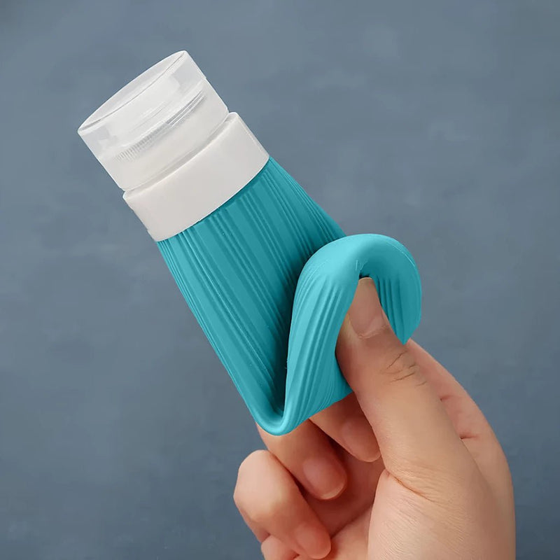 Frascos de Silicone para Viagem - Kit com 4  –  Organização com Elegância e Praticidade
