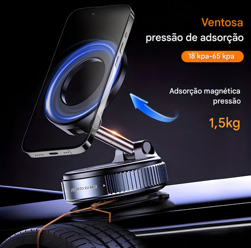 Suporte Magnético Universal Para Celular CarroMesa Vácuo