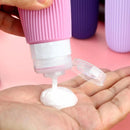 Frascos de Silicone para Viagem - Kit com 4  –  Organização com Elegância e Praticidade