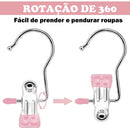 Prendedor de Roupas Antideslizantes Flip + Frete Grátis