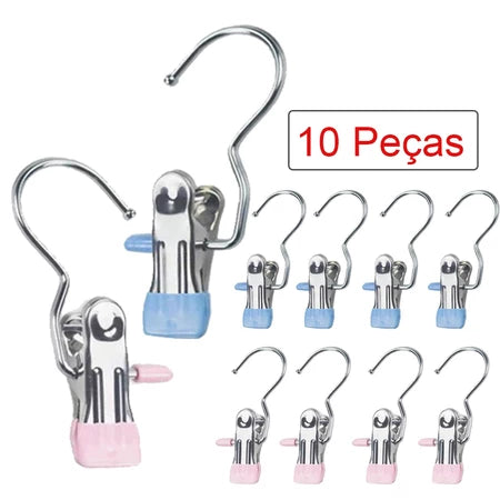 Prendedor de Roupas Antideslizantes Flip + Frete Grátis