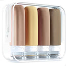 Frascos de Silicone para Viagem - Kit com 4  –  Organização com Elegância e Praticidade