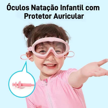 Conforto Splash — Óculos de natação infantil - proteção e conforto para os olhos